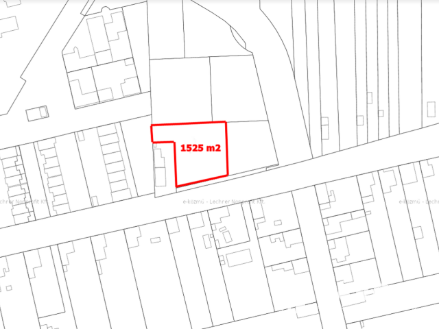 1525 m2 építési telek a Hőforrás Üdülő közelében