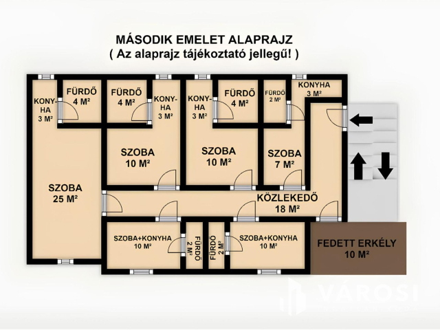 15 apartmanból álló apartmanház Siófokon
