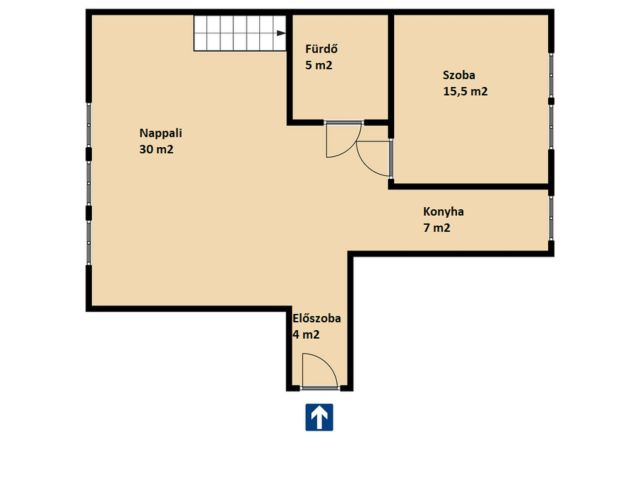 Belváros peremén fényárban úszó 2 fürdős