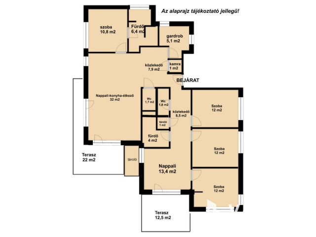 Újszerű 2+4 szobás földszinti kertkapcsolatos Balatonfüreden