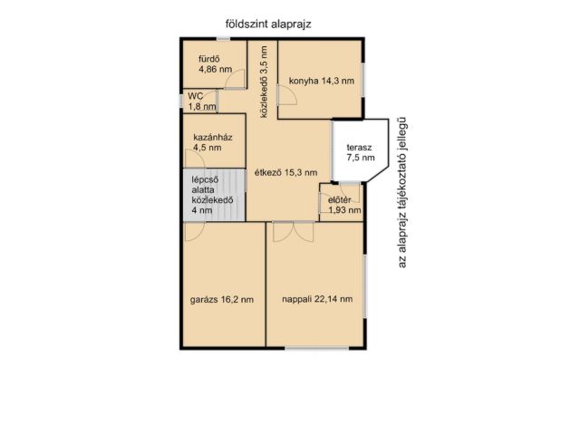 Tökéletes szerkezetű ház, tágas terekkel a Fürdőövezetben