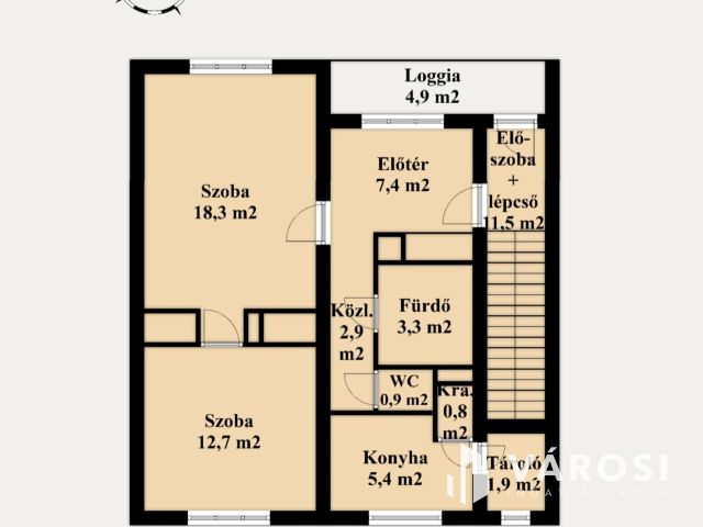 2 szobás sorházi lakás saját udvarral