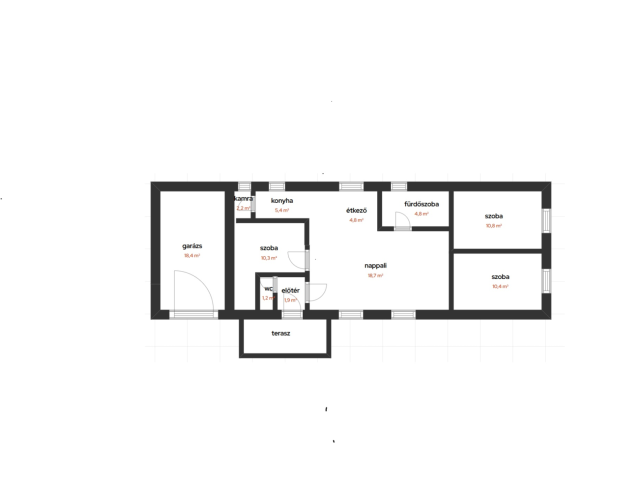 Csendes részen,TIP-TOP ház kerttel Mikepércsen