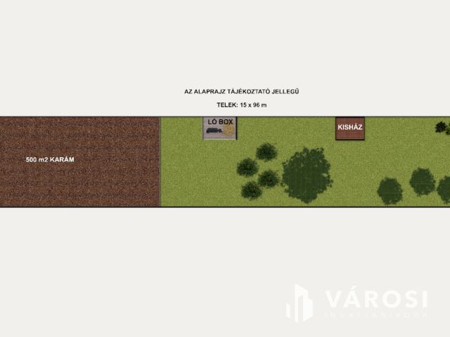 1450 m2-es telek karámmal, ló box-szal, kisházzal eladó