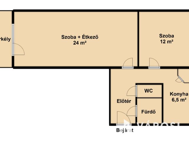 Hódtói erkélyes lakás